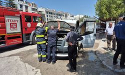 Aracınızdan ayrılırken bir daha düşünün: Eskişehir'de yangın çıkardı!