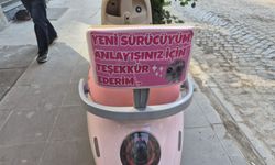 Eskişehir’de trafiğe tebessüm ettiren not!