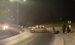 Eskişehir'de motosikletten düştü, kamerası bir kazayı daha kaydetti