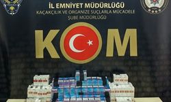 Kaçak sigara operasyonunda binlerce liralık ürüne el konuldu