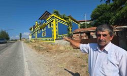 Köyün en dikkat çeken evi: Fenerbahçe aşkını duvarlara işledi