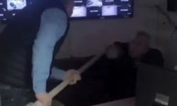 Eskişehir'de sopayla vurup "şaka" yaptı: Olaylı müdürden garip görüntü!