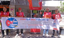 Eskişehir'de Küba halkına destek için imza kampanyası başladı