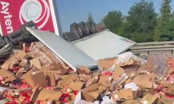Eskişehir-Ankara yolunda trafiği kapatan kaza!