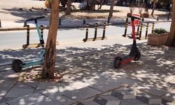 Eskişehir'de kaldırımlar scooter park yeri oldu!