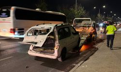 Eskişehir çevreyolunda 4 araç birbirine girdi