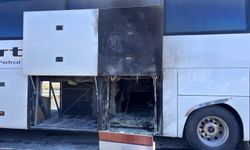 Eskişehir’de yolcu otobüsünün bagajında yangın!