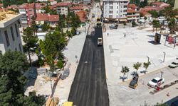 İnönü’de Mustafa Kemal Caddesi’ne sıcak asfalt