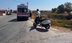 Kütahya'da motosiklet takla attı, sürücüsü yaralandı