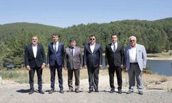 Vali Işın Kayı Köyü Göleti’nde incelemelerde bulundu