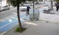 Eskişehir’de dönüş yaparken bisikletliye çarptı