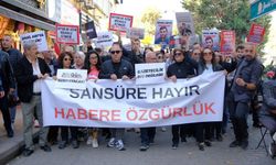 Eskişehir’de gazetecilerden sansüre karşı yürüyüş