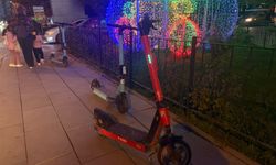 Eskişehir'de kaldırımlar scooterlarla doldu