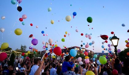 Eskişehir'de küçük savaşçı Elif’in zaferi balonlarla kutlandı