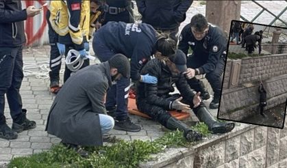 Eskişehir'de Porsuk Çayı'na düştü, böyle kurtarıldı!