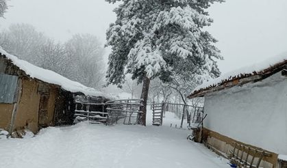 Bayram sabahına beyaz örtüyle uyandılar!