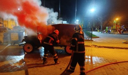 Bilecik'te seyir halindeyken alev aldı!