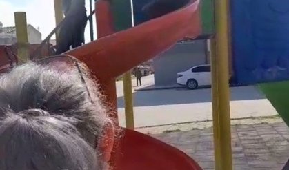 Eskişehir çocuk parkında tepki çeken görüntü!