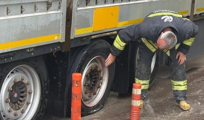 Eskişehir'de tır sürücüsünün dikkati faciayı önledi