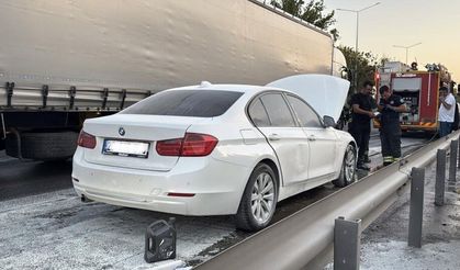 Eskişehir'de aracı servisten çıktıktan 10 dakika sonra alev aldı!