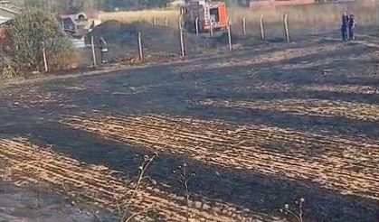 Eskişehir’de bahçede çıkan yangın söndürüldü