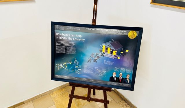 2022 yılı Nobel Ekonomi Ödülü Posteri İİBF'de yerini aldı