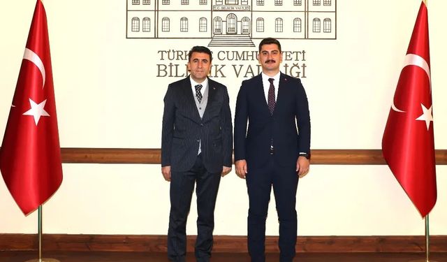 Yeni atanan kaymakamın ilk ziyareti valiye