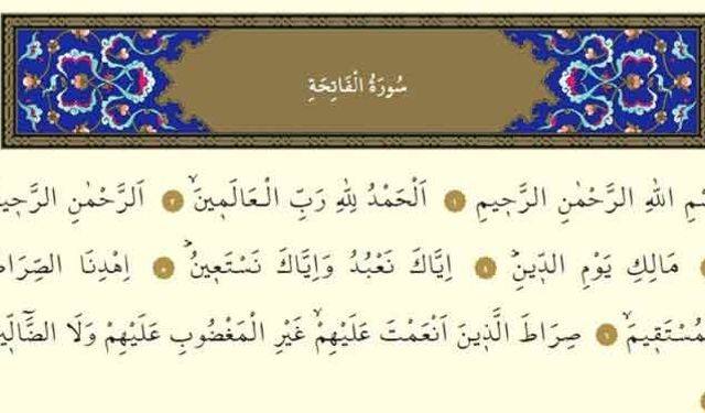 Fatiha Suresi Okunuşu -Elham Duası Türkçe Anlamı, Arapça Yazılışı, Fazileti ve Faydaları (Diyanet Meali & Dinle)