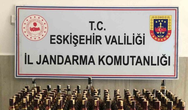 Eskişehir'de 115 TL değerinde kaçak alkol operasyonu!