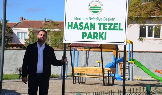 Beylikova'da Hasan Tezel anısına yeni park hizmete açıldı!