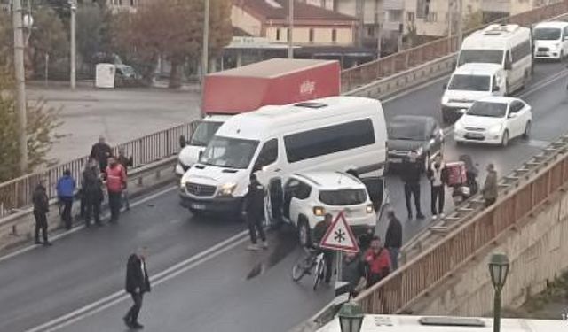 Eskişehir trafiğini kilitleyen kaza!