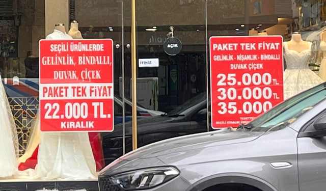 Eskişehir'deki gelinlikçiler sezon sonu indiriminde