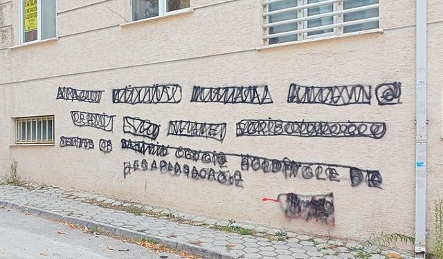 Eskişehir'de duvarları sprey boyayla temizlediler