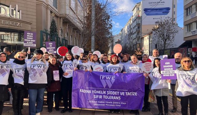 Eskişehir'de kadına şiddetle mücadele için birlik mesajı