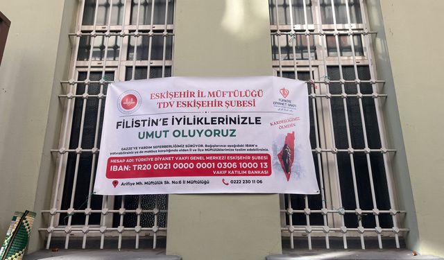 Eskişehir'de Filistin'e yardım!