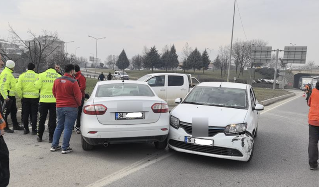 Eskişehir'e dönerken korkutan kazayı yaşadı!