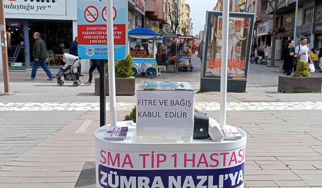 Eskişehir'de SMA hastası çocuk için destek kampanyası düzenlendi