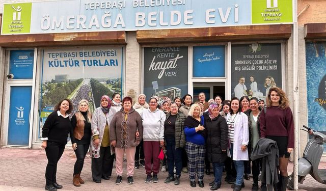 Tepebaşı Belediyesi kadın hakları ve şiddetle mücadele konusunda bilgi verdi