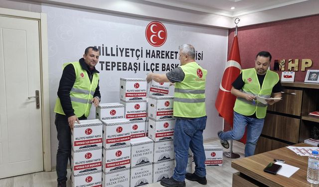 MHP Tepebaşı İlçe Başkanlığı’ndan Ramazanda anlamlı destek