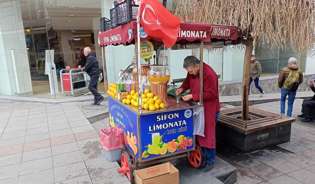 Eskişehir'de havaların ısınmasıyla serinleten içeceklere ilgi arttı