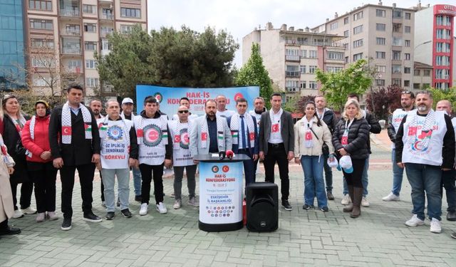 Eskişehir'de emeğin sesi için alanlara indiler!