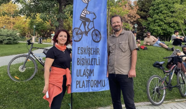 Eskişehir'de Bisiklet Günü için pedal çevirdiler