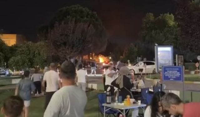 Bursa’daki parkta yangın paniği