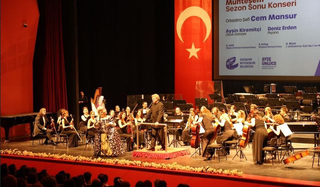 Eskişehir Senfoni Orkestrasının sezon finalinde müzik ve duygu bir aradaydı