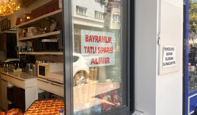 Eskişehir'deki tatlıcılarda bayram telaşı başladı