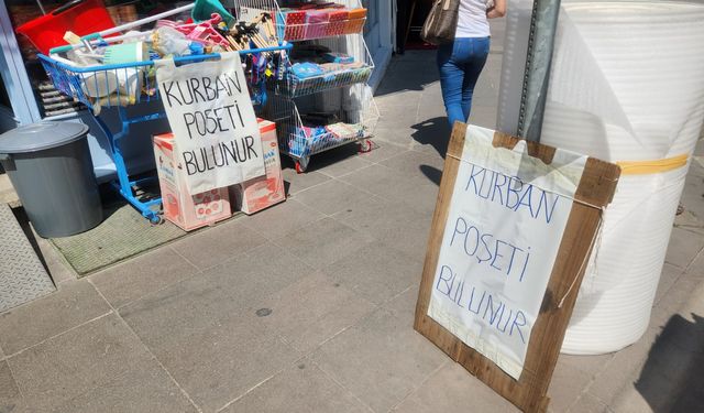 Kurban poşetleri yok satıyor