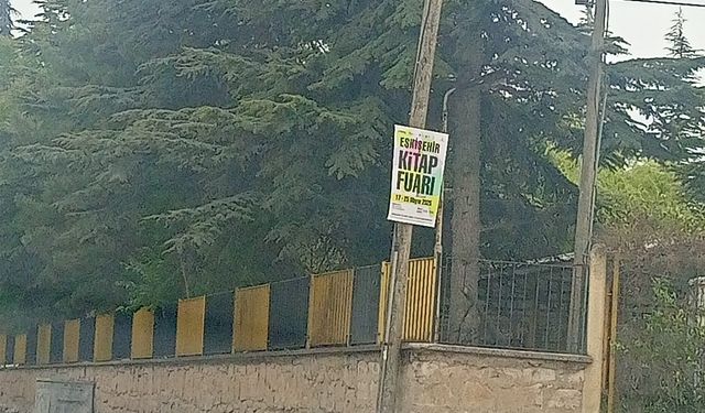Eskişehir trafiğine rastgele asılan afişler risk yaratıyor