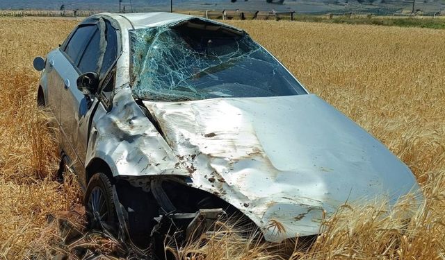 Afyonkarahisar’da otomobil takla attı: 4 yaralı