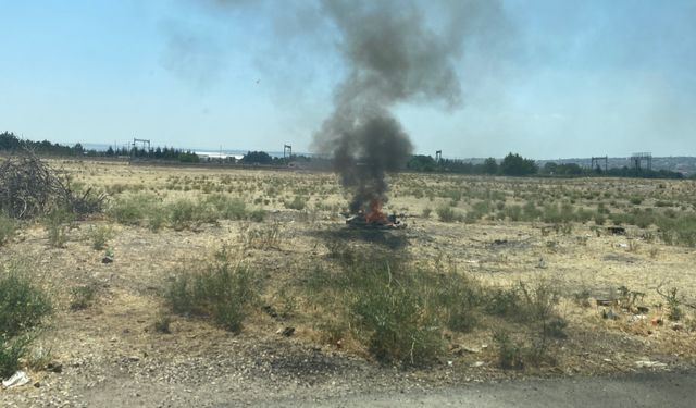 Eskişehir’de otluk alanda yangın!