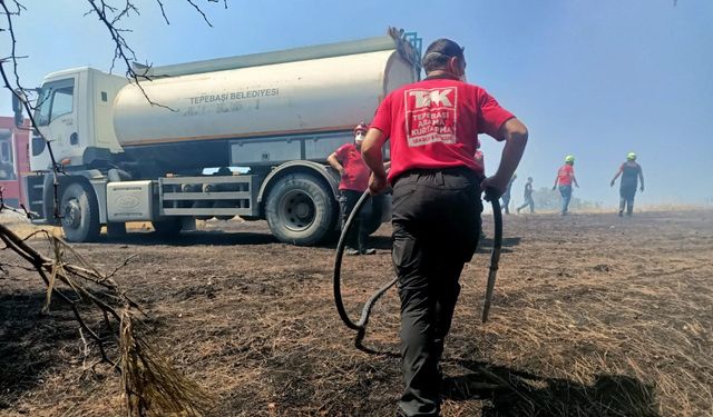 Tepebaşı’nın gönüllü kahramanları yangınlara karşı sahada